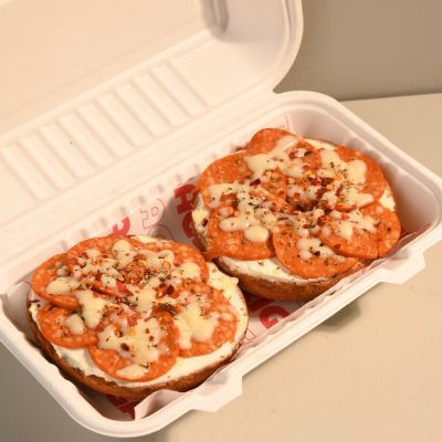 Chicken Pepperoni Open Face