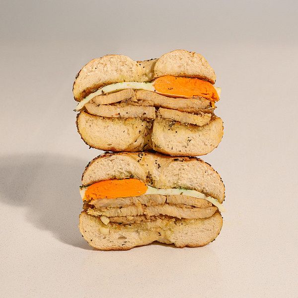 BBQ Chicken Hot Butter Bagel
