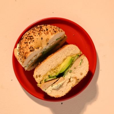 Smoked Chicken Avocado Bagel