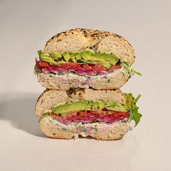 Avocado Veggie Bagel