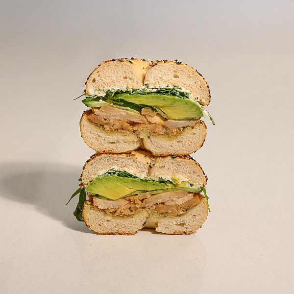 Smoked Chicken Avocado Bagel