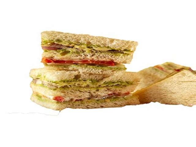 Vegetable Club Sandwich
