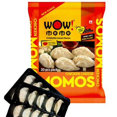 Wow! Chicken Cheese Momos 20p