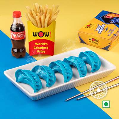 VEG INDIANS STEAM MOMO 5PCS + REGULAR OG FRIES + COKE 250ML