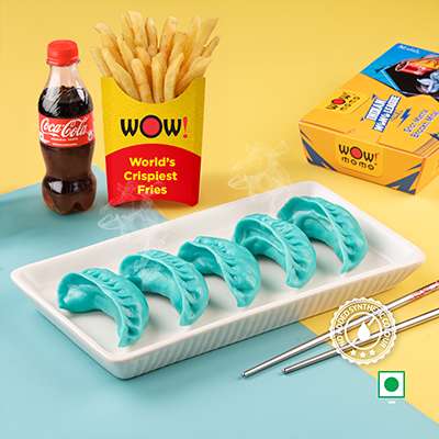 VEG CAPITALS STEAM MOMO 5PCS + REGULAR OG FRIES + COKE 250ML