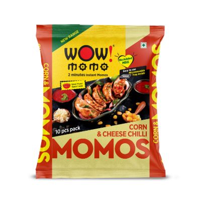 Wow! Corn & Cheese Chilli Momos 10p
