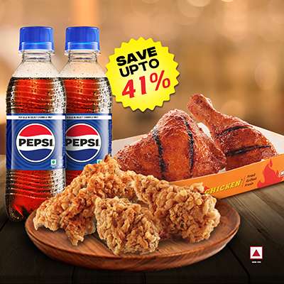 2Peri Peri Grilled Chk +2Peri Peri Strips+2Fried Wings+2Pepsi250