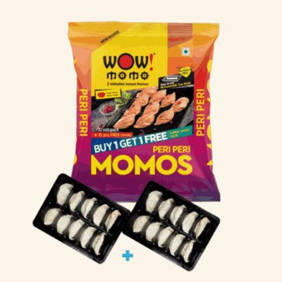 Wow! Buy 1 Get 1 Veg Peri Peri Momo (10p + 10p)