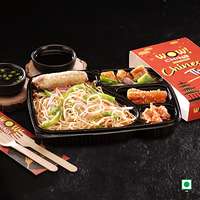 HAKKA NOODLES & CHILLY PANEER & VEG CHEESY ROLL & KIMCHI