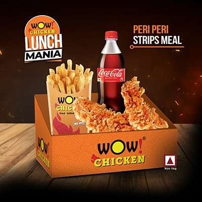 2 Pcs Peri Peri Strips + 1 Regular Fries + 1 Soft Drinks