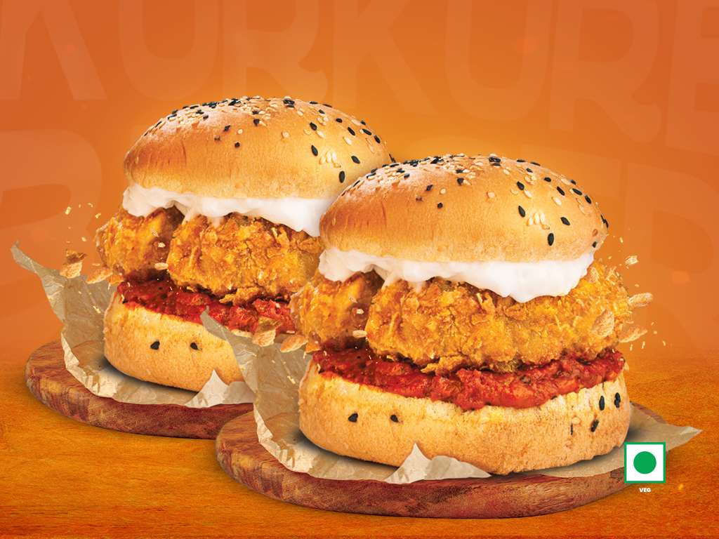 2pcs Veg Kurkure Burger