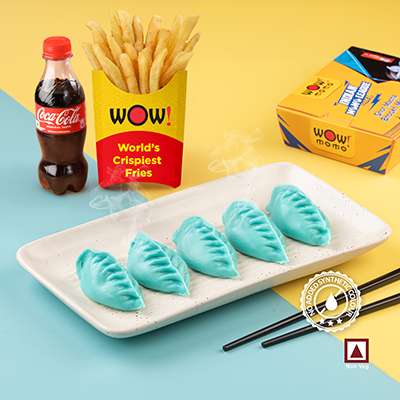 CHICKEN CAPITALS STEAM MOMO 5PCS+REGULAR OG FRIES+COKE 250ML