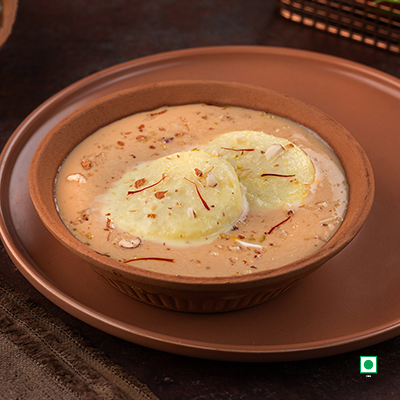 Rasmalai with  Rabdi