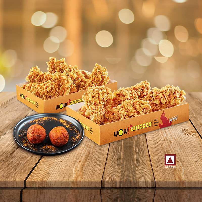 4 pcs Fried Wings + 4 pcs Peri Peri Strips + 2pcs Peri Peri Meat balls