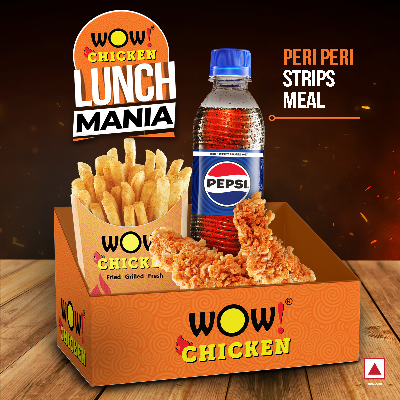 2 Pcs Peri Peri Strips + 1 Regular Fries + 1 Pepsi (250ml)