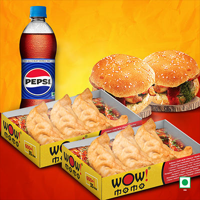 Veg Himalayan Fried Momo 6Pc + Veg Moburg 2Pc + 1 Pepsi 400ml