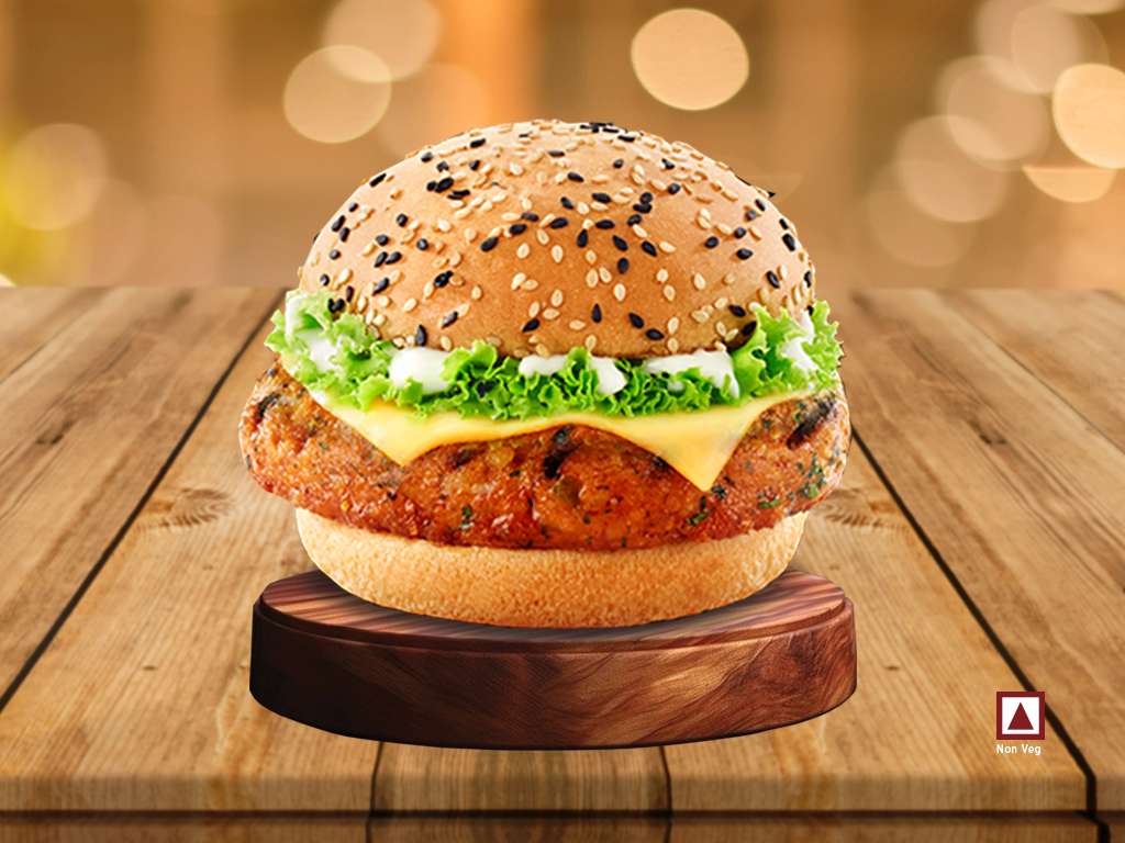 Cheesy Peri Peri Chicken Grilled Burger