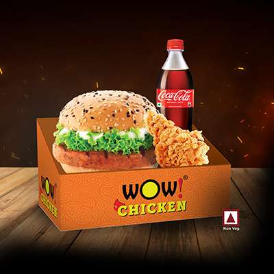 1pc Tandoori Grilled Burger+1pc Fried Chk+250ml Soft Drink