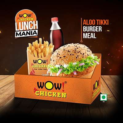 1 Pc Aloo Tikki Burger + 1 Regular Fries + One 250ml Soft Drinks