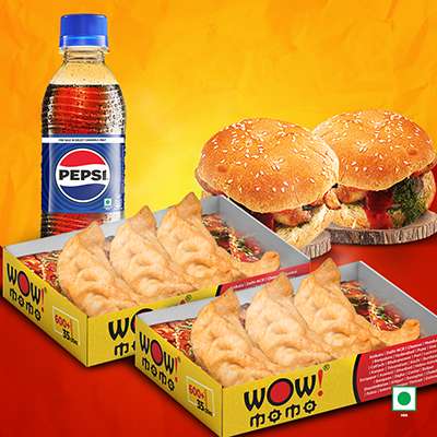 Veg Himalayan Fried Momo 6Pc + Veg Moburg 2Pc + 1 Pepsi 250ml