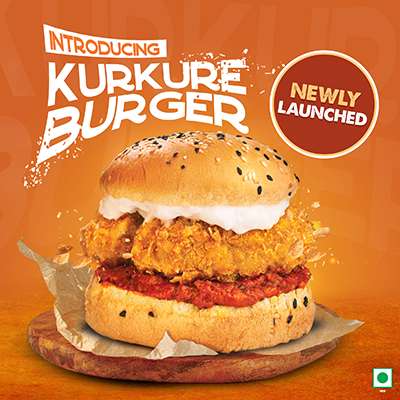 Veg Kurkure Burger
