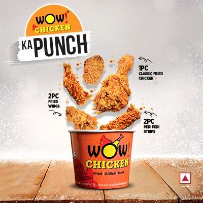 1pc Classic Fried Chicken + 2pcs  Fried Wings +2pcs Peri Peri Strips.