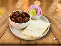 RUMALI ROTI WITH PEPPER ROAST CHICKEN