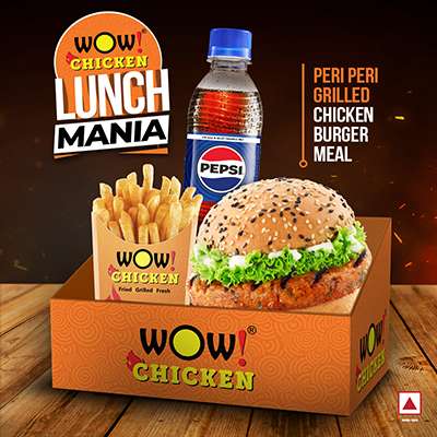 1Pc Peri Peri Grilled Chicken Burger+1Regular Fries+1Pepsi 250ml