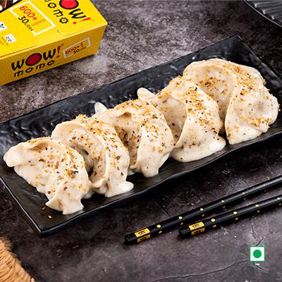 Veg Himalayan Momo in Molten Cheese Sauce