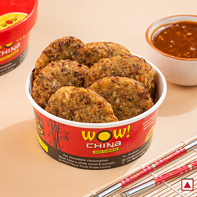 Veg Crispy Manchurian Coins With Schezwan Sauce (6pcs)