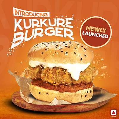 Chicken Kurkure Burger