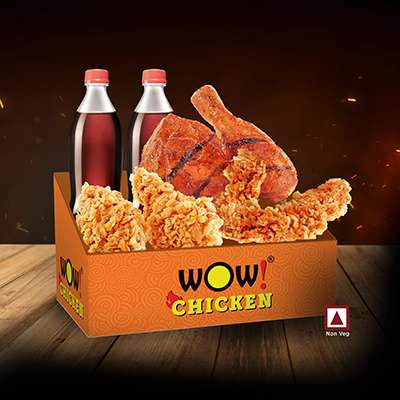 2Peri Peri Grilled Chk +2Peri Peri Strips+2Wings+Two 250ml Soft Drinks
