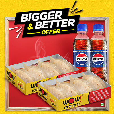 Veg Pahari Feast Steam Momo 8 Pcs + 1 Pepsi