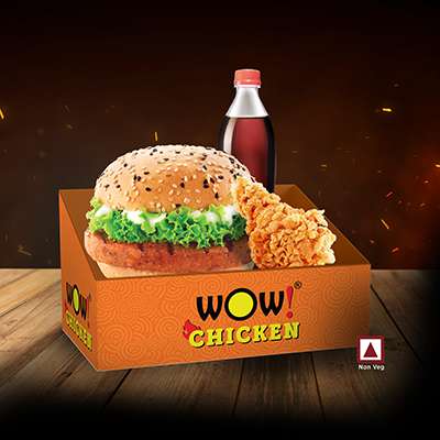 1pc Tandoori Chk Grilled Burger+ 1pc Fried Chk+One 250ml Soft Drinks