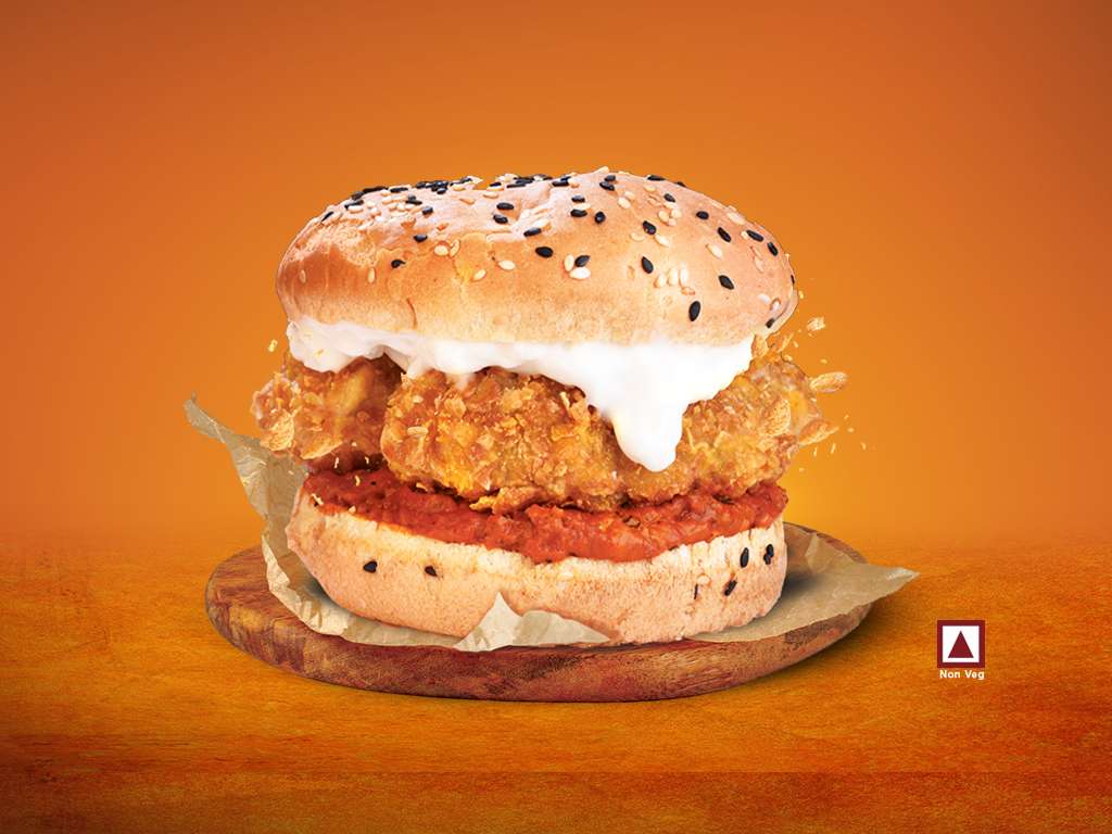 Chicken Kurkure Burger