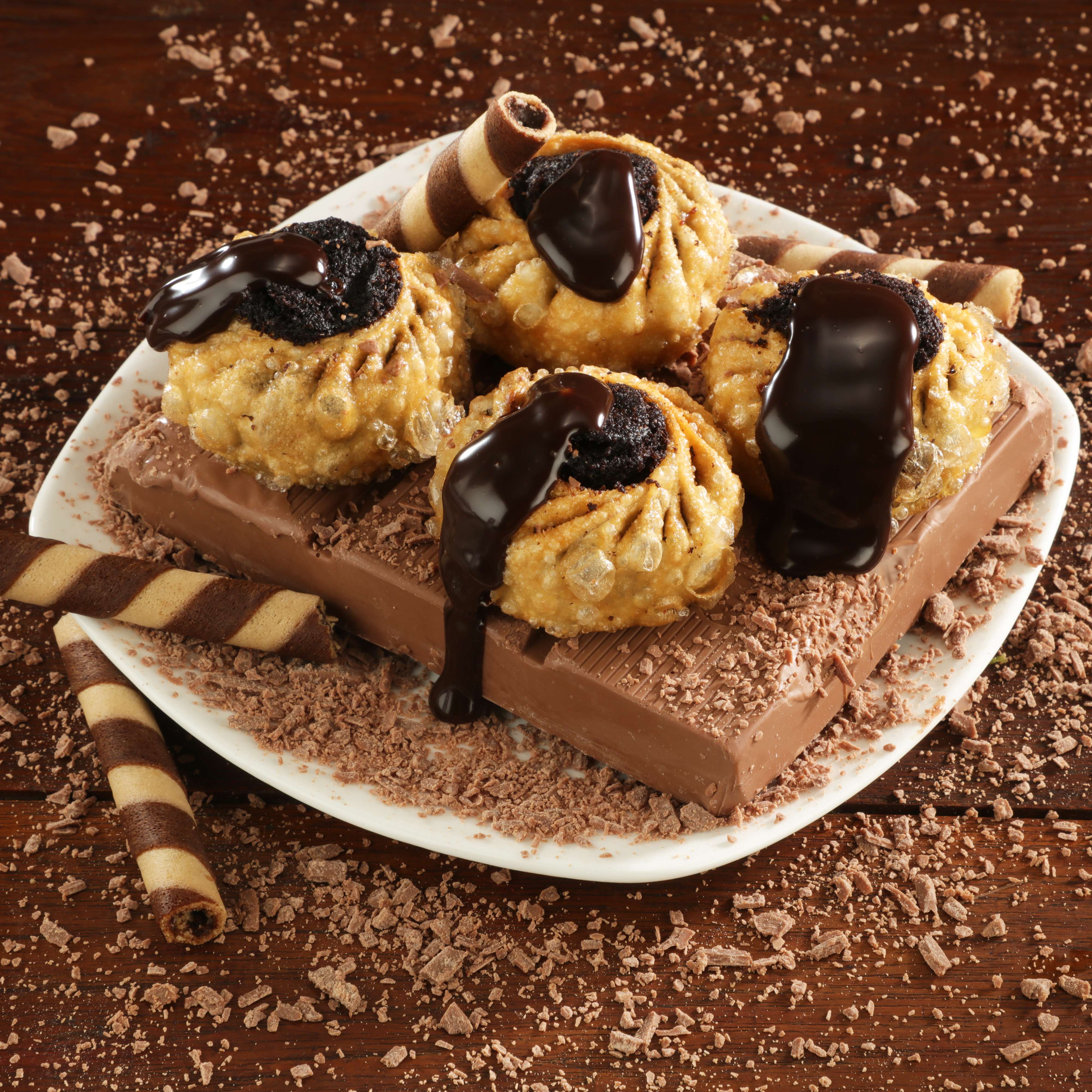 CHOCOLATE MOMO PLATTER (4 PCS)