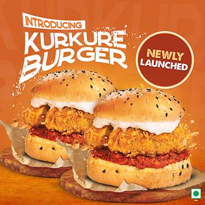 2pcs Veg Kurkure Burger