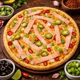 Spicy Chicken Ham Pizza
