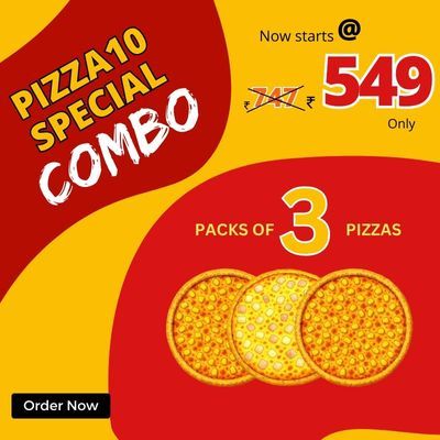 Pizza10 Special Combo Pack Of 3