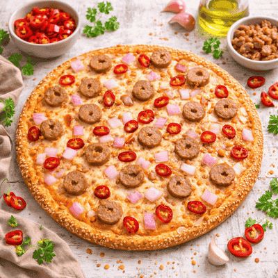 Spicy Chicken Seekh Regular Pizza
