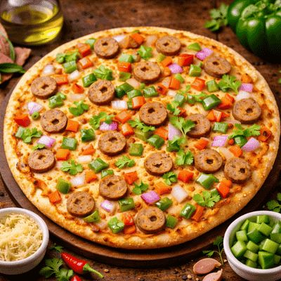 Chicken Seekh Kebab Medium Pizza