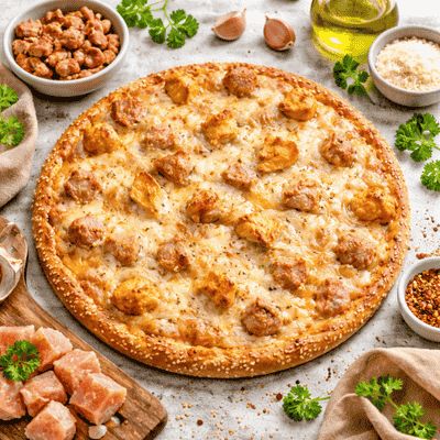 Chicken Tikka & Cajun Chicken Pizza (Regular 17.80 Cm)