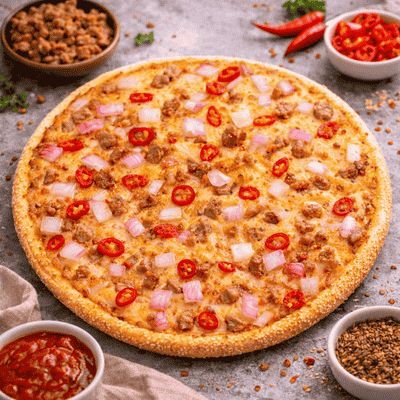 Keema Feast Pizza
