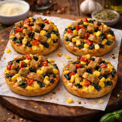 Chicken Seekh Garlic Breads.