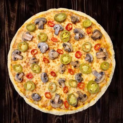 Cheesy Mushroom Paprika Medium Pizza