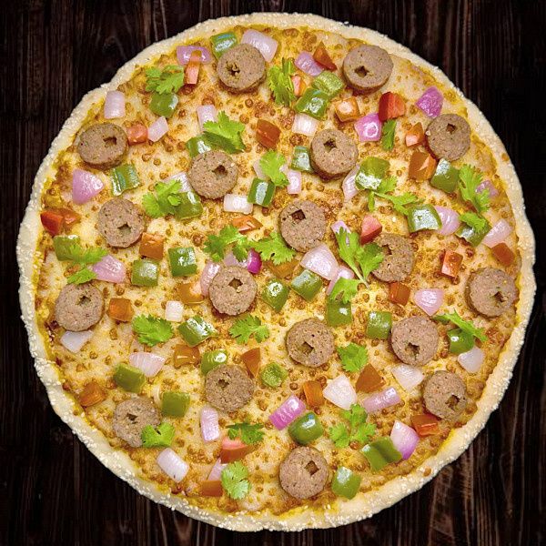 Chicken Seekh Kebab Large Pizza