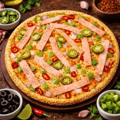 Spicy Chicken Ham Large Pizza