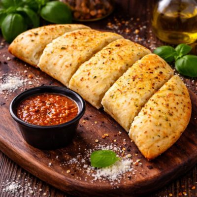 Cheese Filled Garlic Sticks