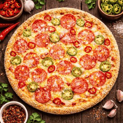 Hot Pepperoni Medium Pizza
