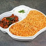 Biryani Rice, Pepper Chicken Dry Boneless and Raitha